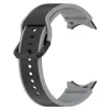 Mybandz 75301 rés-nélküli szilikon óraszíj galaxy watch 5-6-7 /fekete-szürke/ 20mm