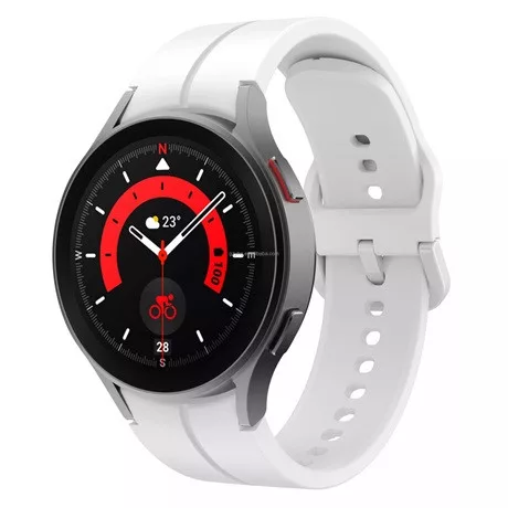 Mybandz 40421 sportos szilikon óraszíj galaxy watch 4-5 /fehér-rés nélkül/ 20mm