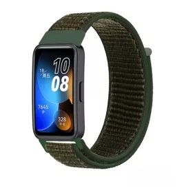   Mybandz 33509 tépőzáras szövet óraszíj/khaki huawei band 8