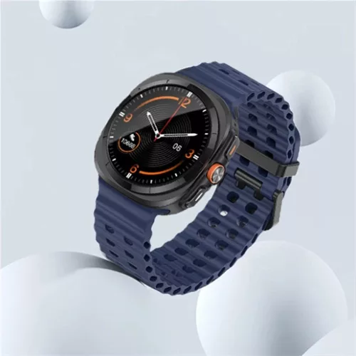 Mybandz 65037 waves szilikon szíj-sötétkék/samsung galaxy watch ultra
