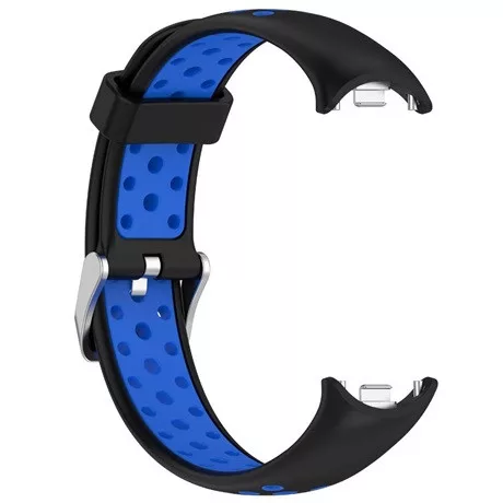 Mybandz 19010 mi band 8-lélegző szilikon óraszíj/fekete-kék