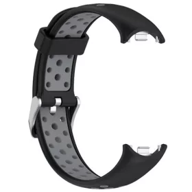   Mybandz 19011 mi band 8-lélegző szilikon óraszíj/fekete-szürke