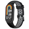 Mybandz 19011 mi band 8-lélegző szilikon óraszíj/fekete-szürke