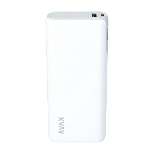 AVAX PB202W VITALITY PD/Type C 65W+QC 18W gyorstöltő Powerbank 20.000mAh, fehér