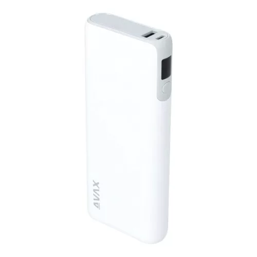 AVAX PB202W VITALITY PD/Type C 65W+QC 18W gyorstöltő Powerbank 20.000mAh, fehér