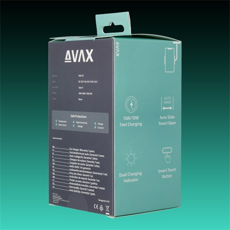 Avax WH600 autós tartó vezeték nélküli töltéssel