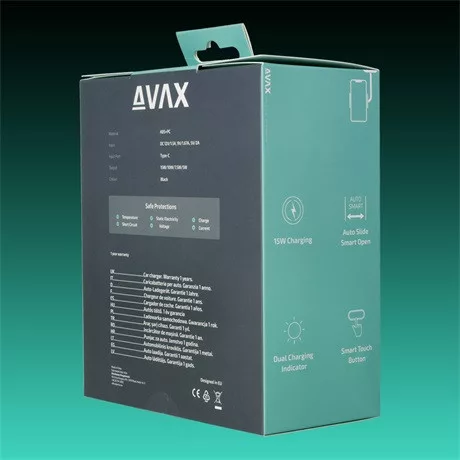 Avax WH601 autós tartó vezeték nélküli töltéssel