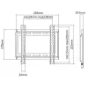 SBOX PLB-2222F 23"-42" fix fali konzol - Fekete