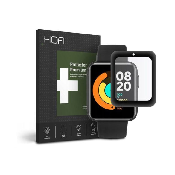 HOFI Hybrid Glass üveg képernyővédő fólia - Xiaomi Mi Watch Lite - fekete