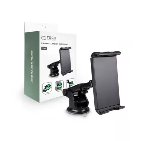   Univerzális műszerfalra / szélvédőre  / fejtámlára helyezhető tablet autós tartó- Tech-Protect Universal Tablet Car Mount 3in1 - fekete