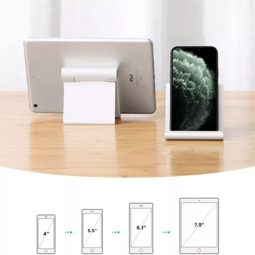 Univerzális asztali állvány telefon vagy tablet készülékhez - fekete