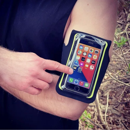 Univerzális kartok sportoláshoz, max. 6,5nquot, méretű készülékekhez - Universal Sport Armband - fekete/zöld (ECO csomagolás)
