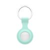 Szilikon védőtok és rögzítő kulcstartó Apple AirTag nyomkövetőhöz - menta zöld (ECO csomagolás)