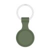 Szilikon védőtok és rögzítő kulcstartó Apple AirTag nyomkövetőhöz - zöld (ECO csomagolás)