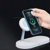 Tech-Protect Qi univerzális vezeték nélküli töltő állomás - 15W - Tech-Protect  A12 3in1 Wireless Charger for Phone + Watch + Earphone - fehér