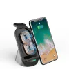 Tech-Protect Qi univerzális vezeték nélküli töltő állomás - 15W - Tech-Protect  H18 3in1 Wireless Charger for Phone + Watch + Earphone - fekete