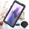 Samsung T220/T225 Galaxy Tab A7 Lite 8.7 ütésálló tablet tok 360 fokos          védelemmel, kijelzővédő üveggel - Tech-Protect Survive - fekete (ECO csomagolás)