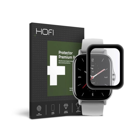 HOFI Hybrid Glass üveg képernyővédő fólia - Xiaomi Huami Amazfit GTS 2/2E -     fekete