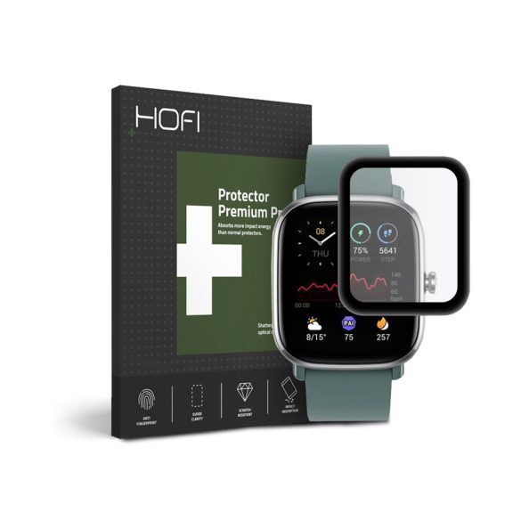HOFI Hybrid Glass üveg képernyővédő fólia - Xiaomi Huami Amazfit GTS 2 Mini -   fekete