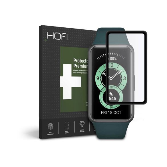 HOFI Hybrid Glass üveg képernyővédő fólia - Huawei Band 6 - fekete