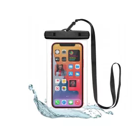   Univerzális vízálló védőtok max. 6,9'' méretű készülékekhez - Tech-Protect      Universal Waterproof Case - fekete/átlátszó (ECO csomagolás)