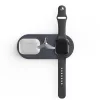 Tech-Protect Qi univerzális vezeték nélküli töltő állomás - 18W - Tech-Protect  A22 3in1 Wireless Charger for Phone + Watch + Earphone - szürke