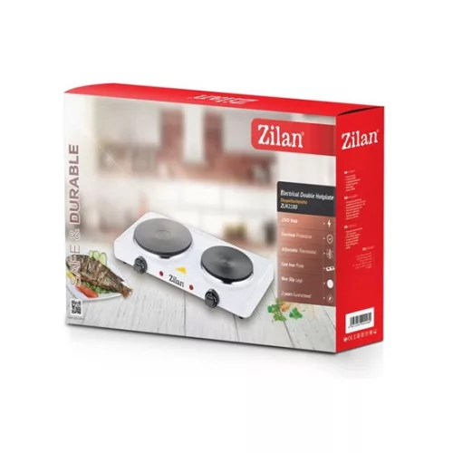 Zilan ZLN2180 2 személyes elektromos főzőlap - 15.5/18.5cm - 2500W - fehér