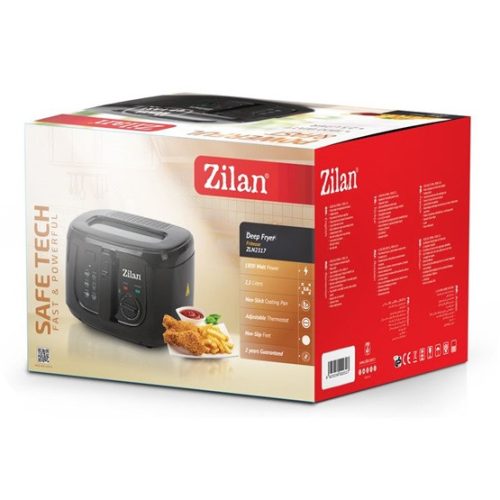 Zilan ZLN2317 Fritőz - 2.5L - 1800W - fekete
