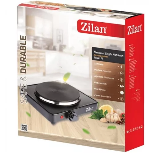 Zilan ZLN2174 1 személyes elektromos főzőlap - 18.5cm - 1500W - fekete