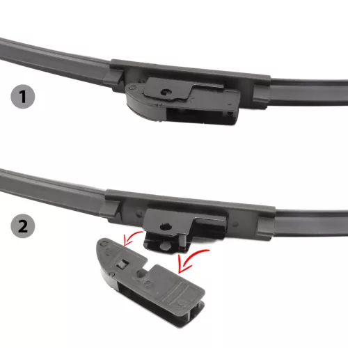Carguard Ablaktörlő 18"/45 cm - 10 db adapterrel (55738N)