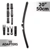 Carguard Ablaktörlő 20"/50 cm - 10 db adapterrel (55740N)