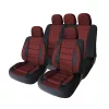 Carguard Autós üléshuzat szett - bordó / fekete - 11 db-os - HSA013 (55749RD)