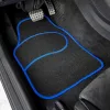 Carguard Univerzális textil autószőnyeg szett - 64 x 44 cm / 44 x 29 cm - fekete, kék (55834A)