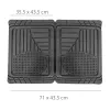 Carguard Univerzális autós gumiszőnyeg szett - 72 x 47 cm, 71 x 43,5 cm - PVC - fekete (55835B)