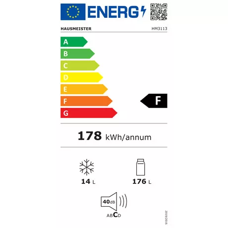 Hausmeister HM3113 hűtő egyajtós