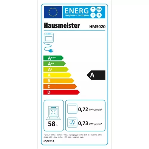 Hausmeister HM5020ML tűzhely kombinált inox