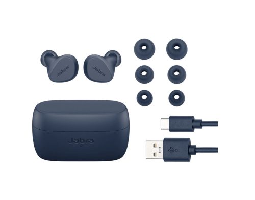 Jabra TWS Bluetooth sztereó headset v5.2 + töltőtok - Jabra Elite 2 True        Wireless Earphones with Charging Case - kék