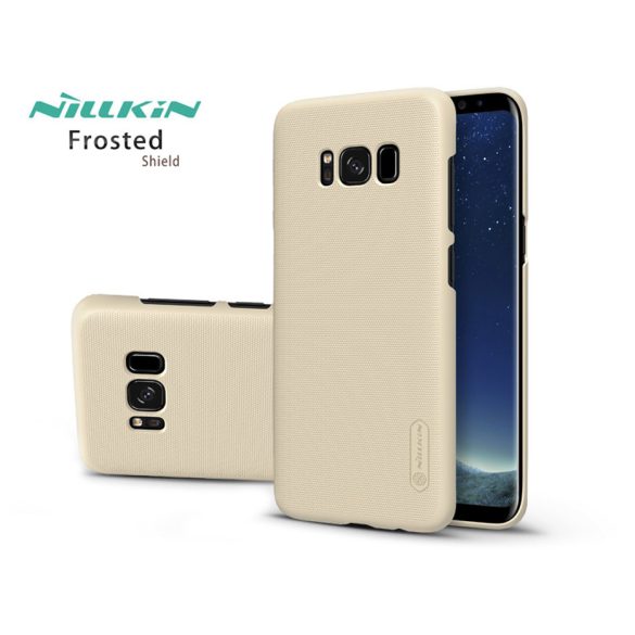 Samsung G955F Galaxy S8 Plus hátlap képernyővédő fóliával - Nillkin Frosted Shield - arany