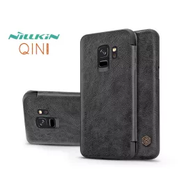   Samsung G960F Galaxy S9 oldalra nyíló flipes tok - Nillkin Qin - fekete
