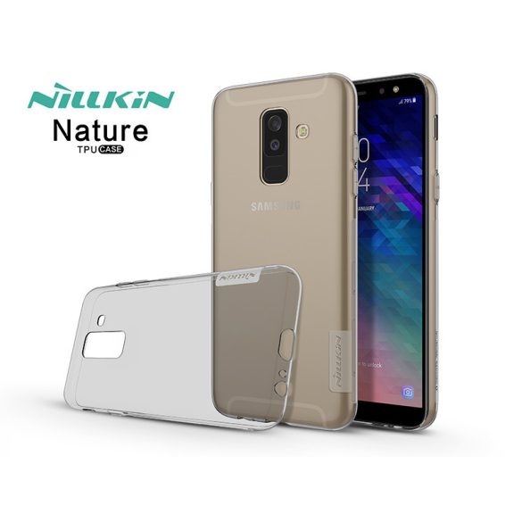 Samsung A605 Galaxy A6 Plus (2018) szilikon hátlap - Nillkin Nature - szürke