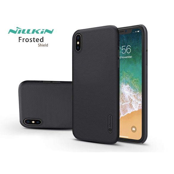 Apple iPhone XS Max hátlap - Nillkin Frosted Shield - fekete