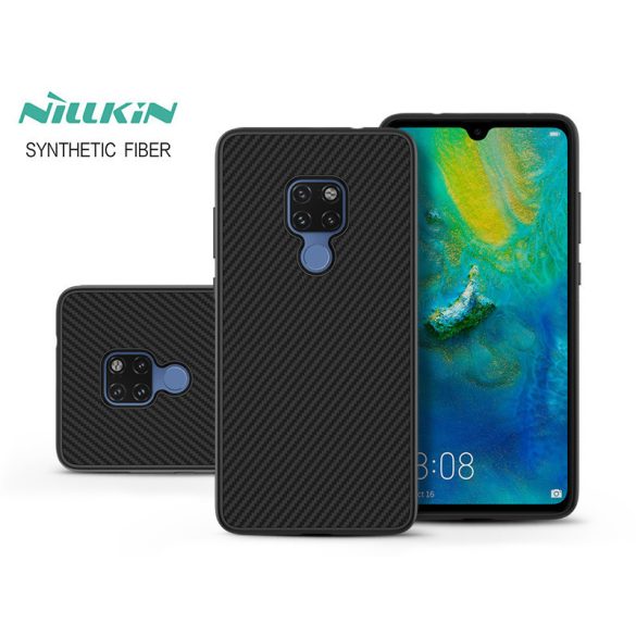 Huawei Mate 20 hátlap -  Nillkin Synthetic Fiber - fekete