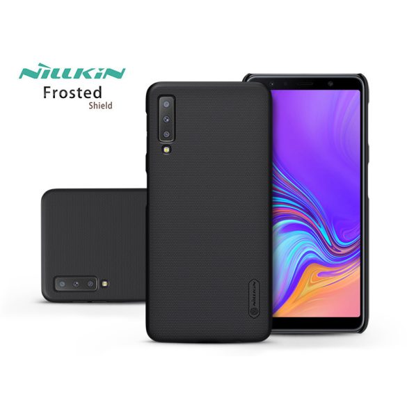 Samsung A750F Galaxy A7 (2018) hátlap - Nillkin Frosted Shield - fekete