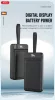 XO univerzális hordozható, asztali akkumulátor töltő - 50.000 mAh - XO PR158 Power Bank - 3xUSB + microUSB + Type-C + Lightning - QC 22.5W TYP-C - PD 20W AFC FCP - fekete