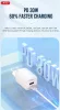 XO hálózati töltő adapter Type-C + USB bemenettel + Type-C - Lightning kábel -  30W - XO L96 Quick Charger Suit PD.3.0, QC3.0 - fehér