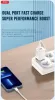 XO hálózati töltő adapter Type-C + USB bemenette + Type-C - Type-C kábel - 30W -XO L96 Quick Charger Suit PD.3.0, QC3.0 - fehér