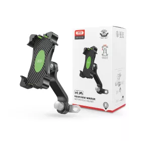   XO univerzális motorkerékpár visszapillantó tükörre szerelhető telefontartó     4,0-7,6 '' méretű készülékekhez - XO C118 - fekete