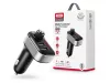 XO Bluetooth FM-transmitter/szivargyújtó töltő - 2xUSB + MP3 + Pendrive         lejátszás - XO BCC10 - fekete