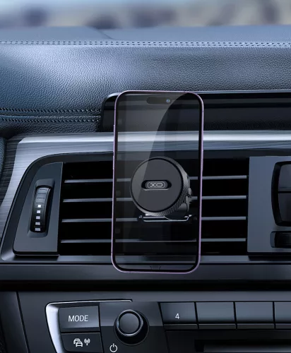 XO univerzális szellőzőrácsba illeszthető mágneses autós tartó - XO C122        Magnetic Suction Phone Holder - fekete