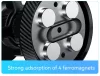 XO univerzális szellőzőrácsba illeszthető mágneses autós tartó - XO C122        Magnetic Suction Phone Holder - fekete